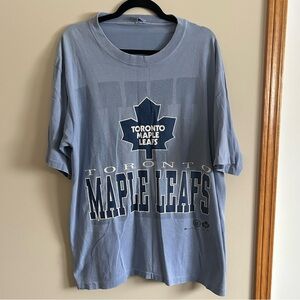 Vintage Blue Toronto Maple Leafs Short Sleeve Tee